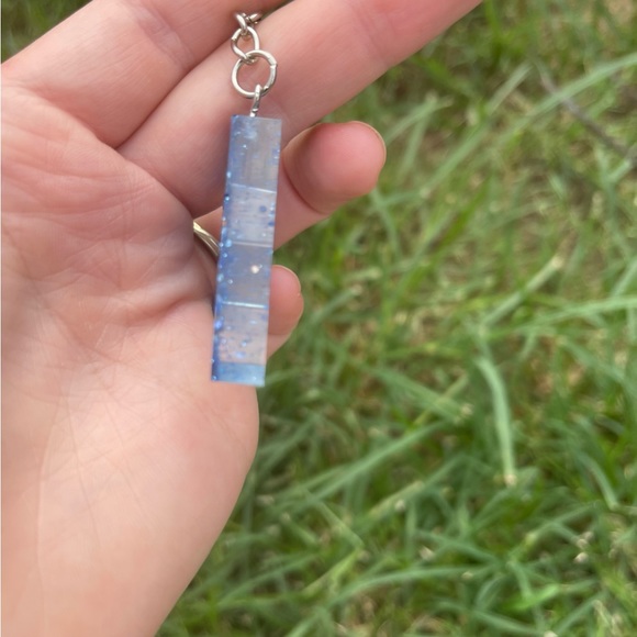 Initial Keychain A Handmade With Resin - Picture 6 of 6